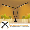 LED Plant Lamp Full Spectroscopy Natural White Remote Control Dimming Plant Growth Lamp, Power: 18W Double Head
