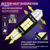 2 PCS 42mm DC12V-24V 3W 6000K 660LM 6LEDs SMD-3030 Car Reading Lamp / License Plate Light