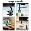 Multifunctional Car Sun Visor Rear Seat Mobile Phone Holder (Black)