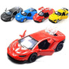 1:36 Three-door Open Alloy Sports Car Model Pull Back Car Boy Toy(Larry Green)