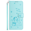 For vivo V40 / V40 Pro / T3 Ultra Embossed Kitten Phone Leather Case with Lanyard(Mint Green)