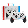 For Nintendo Switch Pro Wireless Bluetooth Handle with Macro Programming & Somatosensory Wake-up(White Red Blue)