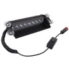 8W 800LM 8-LED Red Light 3-Modes Adjustable Angle Car Strobe Flash Dash Emergency Light Warning Lamp with Suckers, DC 12V