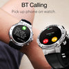 K28H 1.32 Inch Heart Rate/Blood Pressure/Blood Oxygen Monitoring Watch, Color: Black Steel