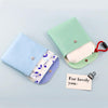 D9900 Simple Lipstick Bag PU Leather Sanitary Storage Bags(Blue)