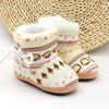 Baby Toddler  Shoes Thick Cotton Shoes Soft Bottom Warm High-top Children Shoes, Size:0-12 Month(Khaki)