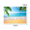 2.1m X 1.5m Coconut Tree Sea View Photography Cloth