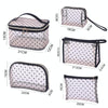 Flocking Love Mesh Portable Cosmetic Bag, Style: Small Square
