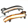 1 Pair For BMW 3 Series F20 Car Dynamic LED Turn Signal Light Rearview Mirror Flasher Water Blinker (Transparent)