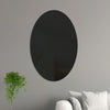 42cm x 27cm Oval Acrylic Mirror Stereo Wall Stickers Home Decoration Soft Mirror(Black)