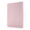 For iPad 9.7 (2018) & (2017) Airbag Deformation Horizontal Flip Leather Case with Holder & Pen Holder(Pink)