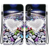 For Samsung Galaxy A34 5G Crystal Texture Colored Drawing Leather Phone Case(Heart Shaped)