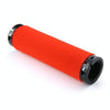 1 Pair AG36 Alloy Lock-Rings + Sponge Bicycle Handlebar Grip (Red)