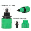 2pcs Faucet Hose Connector Gardening Drip Irrigation Car Wash Rifle Fitting(Dual Use Interface)