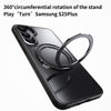 For Samsung Galaxy S25+ 5G Frosted 360 Degree MagSafe Magnetic Holder Phone Case(Grey)