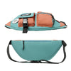 Y9574 Canvas Crossbody Single Shoulder Backpack Light Sports Chest Bag Black+Lanyard