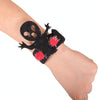 Halloween Pop Ring Bracelet Ghost Festival Gift Party Decorations(Black Kid)