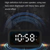 FY101 Charging Bluetooth Speaker Radio Alarm Mirror Electronic Clock(White)