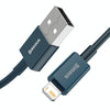 Baseus Superior Series CALYS-C03 2.4A USB to 8 Pin Interface Fast Charging Data Cable, Cable Length:2m(Blue)