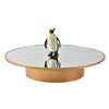 25cm USB Power Rotating Display Stand Video Shooting Props Turntable(Golden Mirror)