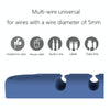 5 PCS 4 Holes Bear Silicone Desktop Data Cable Organizing And Fixing Device(Black)