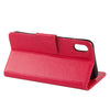 For iPhone XR Embossed Butterfly Pattern Horizontal Flip Leather Case with Card Slot & Holder & Wallet & Lanyard (Magenta)