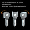 Ozio Car Charger Cigarette Lighter With USB Plug Car Charger, Model: Y34Q 5.3A Black