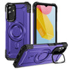 For Samsung Galaxy M13 5G Lens Holder MagSafe Phone Case(Purple)