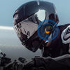 Motorcycle Helmet Call Music Navigation Bluetooth Headset, Color: Red(Hard Pipe Microphone)