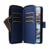 For Samsung Galaxy A34 Nine-card Slots Zipper Wallet Bag Leather Phone Case(Blue)