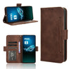 For ASUS ROG Phone 8 Pro Skin Feel Calf Texture Card Slots Leather Phone Case(Brown)