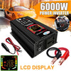 Tang III Generation 12V to 220V 6000W Modified Square Wave Car Power Inverter with LCD Display & Dual USB(Black)