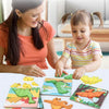 2 PCS Wooden 3D Stereo Dinosaur Puzzle Children Educational Early Education Toys(Tyrannosaurus)