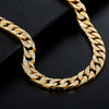 TZ100 Hip Hop Cuban Necklace Clothes Accessories For Men, Colour: Golden 18 Inches