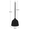 kn605 Stainless Steel Handle Silicone Slice High Temperature Resistance Cooking Slice(Grey)