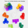 YJ8392 Puzzle Early Education Magnetic Building Block Magic Cube(Transparent)