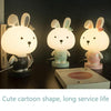 3W Cartoon Crown Pet USB Touch Control Night Light(Rabbit Gray)