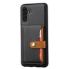 For Samsung Galaxy S25+ 5G Calfskin Card Slot TPU Hybrid PU Phone Case(Black)