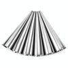 5 PCS Cone Roll Moulds Stainless Steel Spiral Nozzle Croissants Pastry Cream Horn Cake Mold(Large 12x3x3cm)