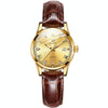 OLEVS 6896 Women Multifunctional Luminous Waterproof Quartz Watch(Gold)