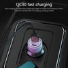 P21 Portable PD 20W + QC3.0 18W Dual Ports Fast Car Charger with USB to Micro USB Cable Kit(Black)