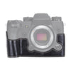 1/4 inch Thread PU Leather Camera Half Case Base for FUJIFILM X-H1 (Black)