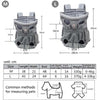 Doglemi Pet Carrier Backpack, Breathable, Grey, M (Up to 4kg)