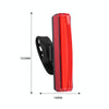 Bicycle Tail Light USB Rechargeable Waterproof Night Riding Warning Light(Red)