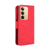 For Realme C75 4G Skin Feel Calf Texture Card Slots Leather Phone Case(Red)