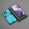 For Xiaomi Redmi K70 5G Punk Armor 2 in 1 PC + TPU Phone Case with Holder(Blue)