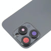 iPhone 16 Pro Max Back Glass Cover with Lens Cover - Black