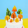 30 Bags Forest Tree Cake Insert Card Flag Insert Baking Decoration Birthday Cake Card Insert Cake Decoration(CP-490)