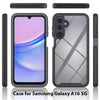 For Samsung Galaxy A16 5G Starry Sky Solid Color Series PC + TPU Phone Case with PET Film(Red)