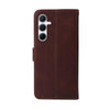 For Samsung Galaxy A56 5G Classic Calf Texture Flip Leather Phone Case(Brown)